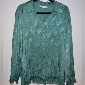 Zara button down blouse